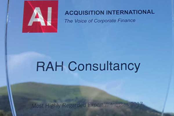 RAH wins &quot;Most Highly Regarded Expert Witness 2017&quot; award.