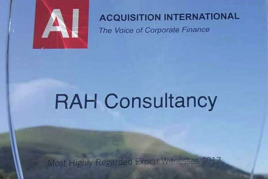 RAH wins "Most Highly Regarded Expert Witness 2017" award. 
